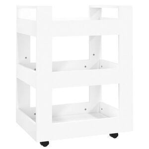vidaXL Kj&oslash;kkentralle hvit 60x45x80 cm konstruert tre