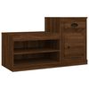 vidaXL Skoskap brun eik 100x42x60 cm konstruert tre