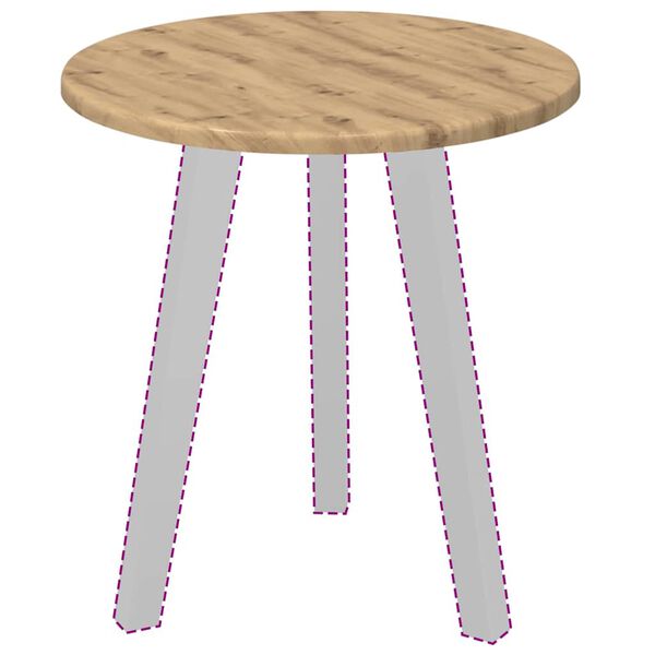 vidaXL Bordplate artisan eik 40 x 40 x 1,5 cm Konstruert tre