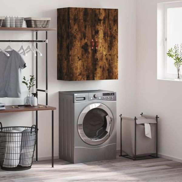 vidaXL Veggskap r&oslash;kt eik 69,5x34x90 cm