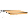 vidaXL Manuell markiseramme med LEDs sand 2,5 x 2 m