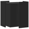 vidaXL Skap til kattetoalett svart 42x42x51 cm konstruert tre