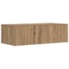 vidaXL Veggmontert skrivebord Veggmontert Artisan Eik 100 x 45 x 30 cm