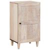vidaXL Serviesskap Blek Hvit 40 x 33 x 75 cm Massiv mango tre
