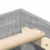 vidaXL Sengestamme Gr&aring; Sonoma 203 x 93 x 25 cm Konstruert tre
