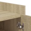 vidaXL Skohylle sonoma eik 52x37,5x100 cm konstruert tre