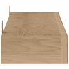vidaXL Vegghyller 2 stk 110x15x4 cm heltre teak