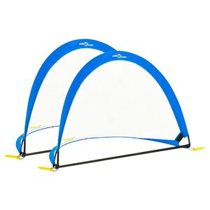 vidaXL Fotballm&aring;l for barn 2 stk oppbevaringspose 119x82x84,5 cm