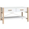 vidaXL Salongbord hvit 82x48x45 cm konstruert tre