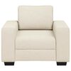 vidaXL | Sofa | med pute med pute Beige 100 x 77 x 82 cm Lin