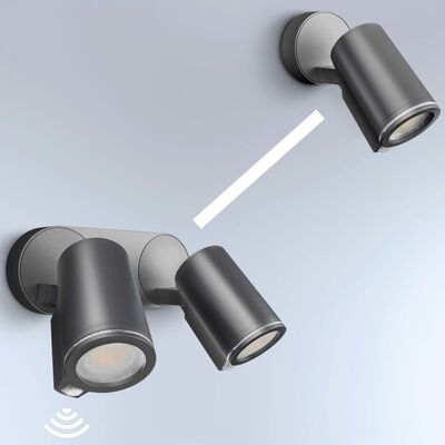 Steinel Utendørs sensorspotlys Spot Duo Sensor Connect svart