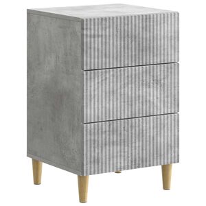 vidaXL Nattbordskap Betonggr&aring; 43 x 41 x 66,5 cm Konstruert tre