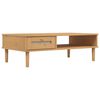 vidaXL Salongbord SENJA rotting-utseende brun 100x55x33 cm heltre