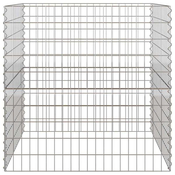 vidaXL Firkantet Komposter 100 x 100 x 100 cm Jern