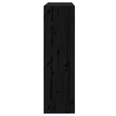 vidaXL Bokhylle/romdeler svart 80x30x103,5 cm heltre furu