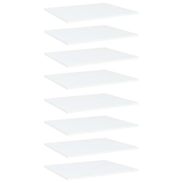 vidaXL Hylleplater 8 stk hvit 60x50x1,5 cm sponplate