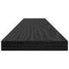 vidaXL Bokhyllebrett 4 pcs Svart 60 x 10 x 1,5 cm Konstruert tre