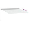 vidaXL Uttrekkbar markise antrasitt og hvit 3,5x2,5 m stoff aluminium