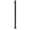 vidaXL Utendørs Soldusj Svart 217 cm PVC og Aluminium
