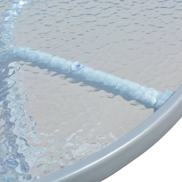 vidaXL Bistrobord gr&aring; 80x71 cm st&aring;l