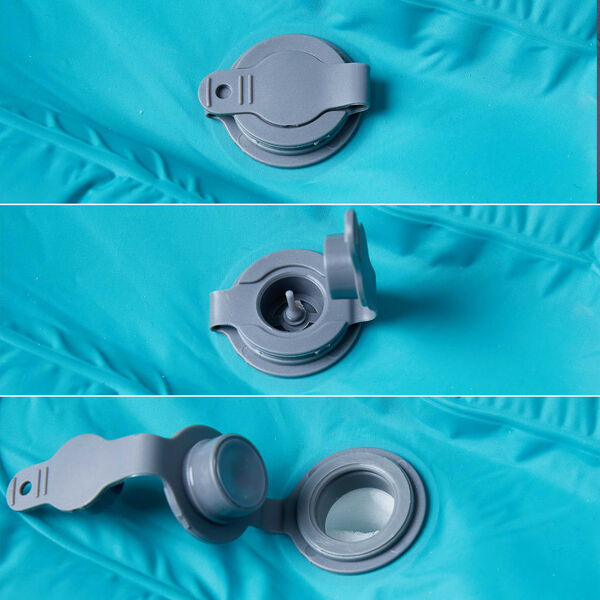 vidaXL Selvoppbl&aring;sende campingmadrass med pute for 1 person bl&aring;