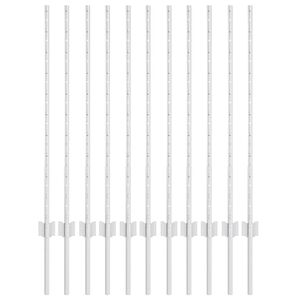 vidaXL Gjerdep&aring;le 11 pcs s&oslash;lv 100 cm St&aring;l