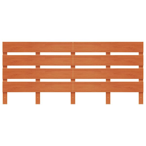 vidaXL Hodegavl voksbrun 180 cm heltre furu