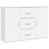 vidaXL Skjenk hvit 91x29,5x65 cm konstruert tre
