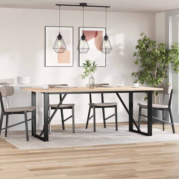 vidaXL Bordplater 4 stk 100x50x2,5 cm rektangul&aelig;r heltre furu