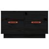 vidaXL Salongbord svart 60x53x35 cm heltre furu