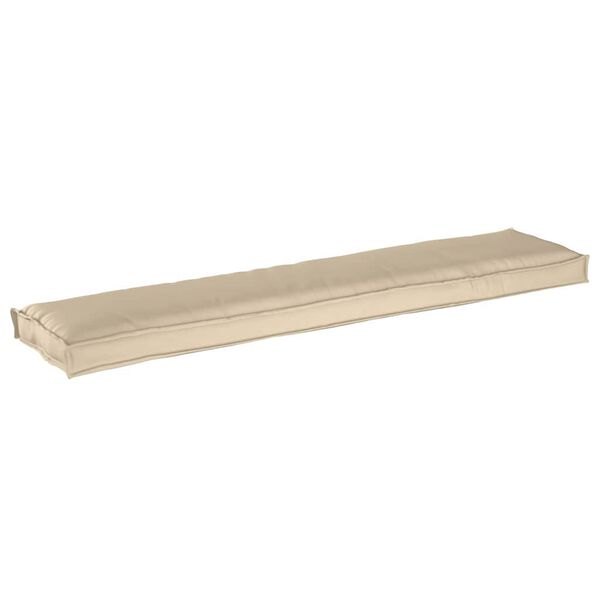 vidaXL Pallpute Beige 180 x 40 x 8 cm Oxford-stoff