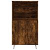 vidaXL Highboard røkt eik 60x36x110 cm konstruert tre
