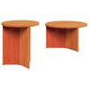 vidaXL Kaffebord 2 stk. Vokset Brun 49 x 49 x 28 cm Massivt furutre