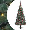 vidaXL Kunstig Forh&aring;ndsbelyst Juletre med Ballettsett gr&oslash;nn 120 cm PET