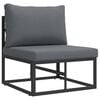 vidaXL Utend&oslash;rs M&oslash;bler Metall Svart og Anthracite 70 x 71,5 x 71 cm