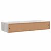 vidaXL Veggmonterte skuffehyller 2 stk betonggrå 60x23,5x10 cm MDF