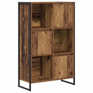 vidaXL Bokskap 68 x 30 x 108.5 cm Konstruert tre Gamle tre