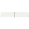 vidaXL Uttrekkbar sidemarkise 200x1000 cm kremhvit