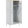 vidaXL Garderobe FLORO hvit 77x53x171 cm heltre furu