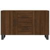 vidaXL Skjenk brun eik 100x36x60 cm konstruert tre
