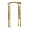 vidaXL Hagebue 110x60x210 cm impregnert heltre furu