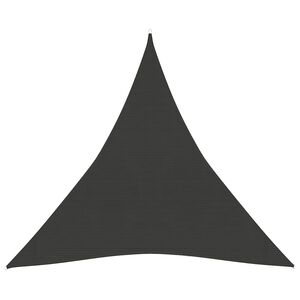 vidaXL Solseil 160 g/m&sup2; antrasitt 3x3x3 m HDPE