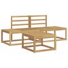 vidaXL Utend&oslash;rs sofa-sett 3 pcs Hvit Solid akasietre