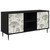 vidaXL TV-skap GOTHA 102 x 33 x 51 cm Svart eik Konstruert tre