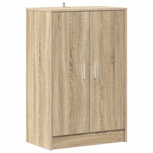 vidaXL Skoskap sonoma eik 60x35x92 cm konstruert tre