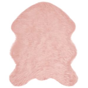 vidaXL Faux Skinnmatte Tafalla Rosa 50 x 80 cm Polyester