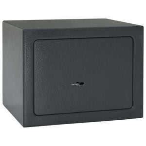 vidaXL Safe Box med l&aring;s M&oslash;rkegr&aring; 23 x 17 x 17 cm St&aring;l