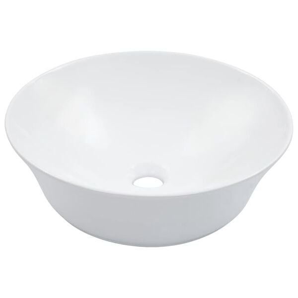 vidaXL Vask 41x12,5 cm keramikk hvit