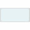 vidaXL Kj&oslash;kkenbakplate 2 pcs Hvit 100 x 50 cm herdet glass