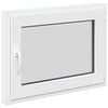vidaXL Kj&oslash;levindu RISOR 80 x 50 cm PVC og glass Hvit